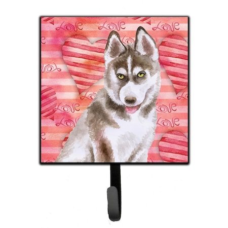 Carolines Treasures Siberian Husky Grey Love Leash or Key Holder BB9783SH4